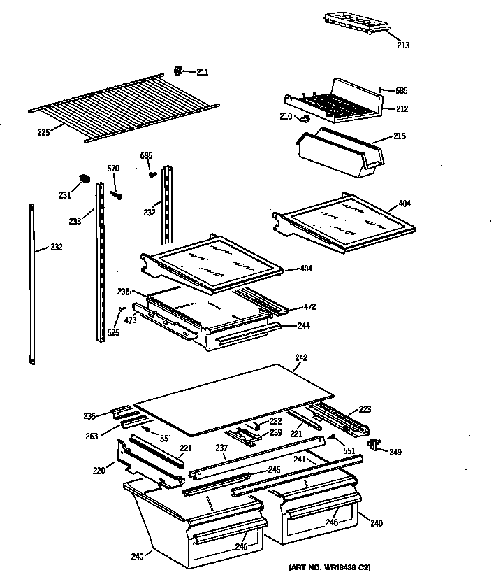 Shelf parts