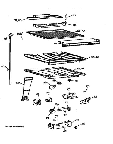 Compartment separator parts