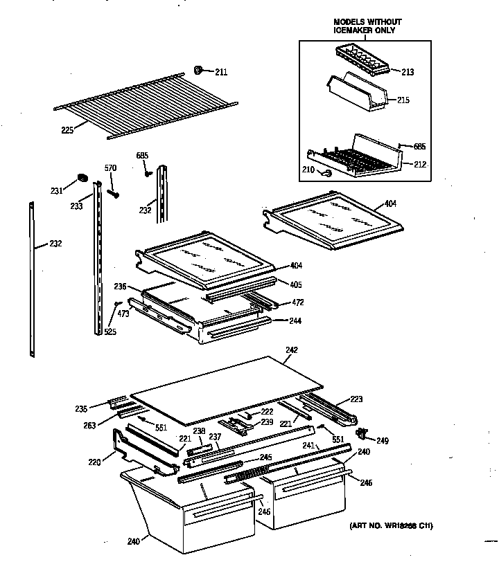 Shelf parts