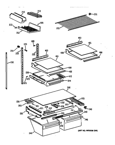 Shelf parts