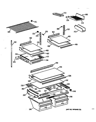 Shelf parts