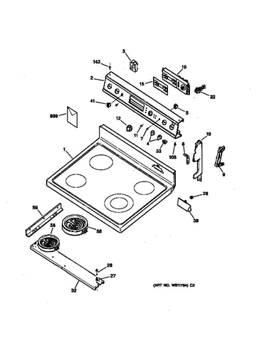Control panel & cooktop