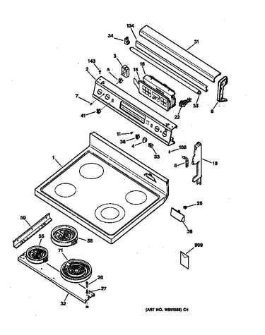 Control panel & cooktop
