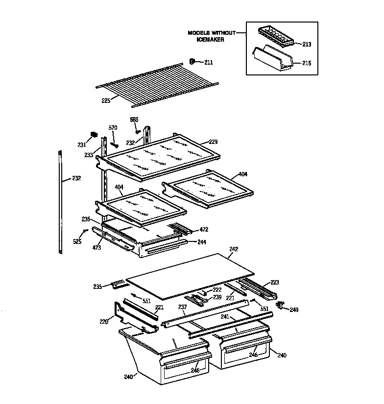 Shelf parts