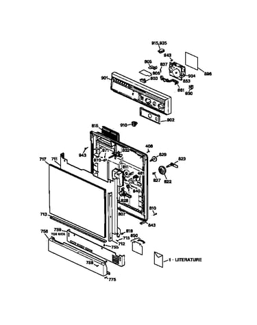 Escutcheon & door assembly