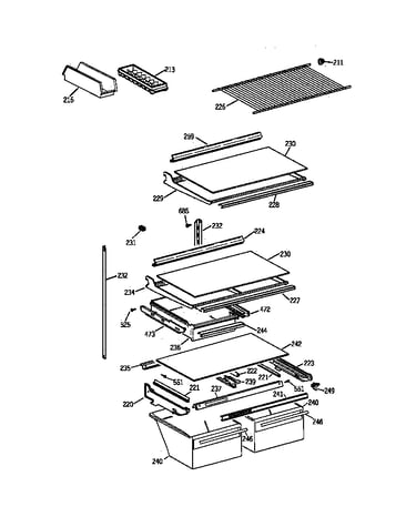 Shelf parts