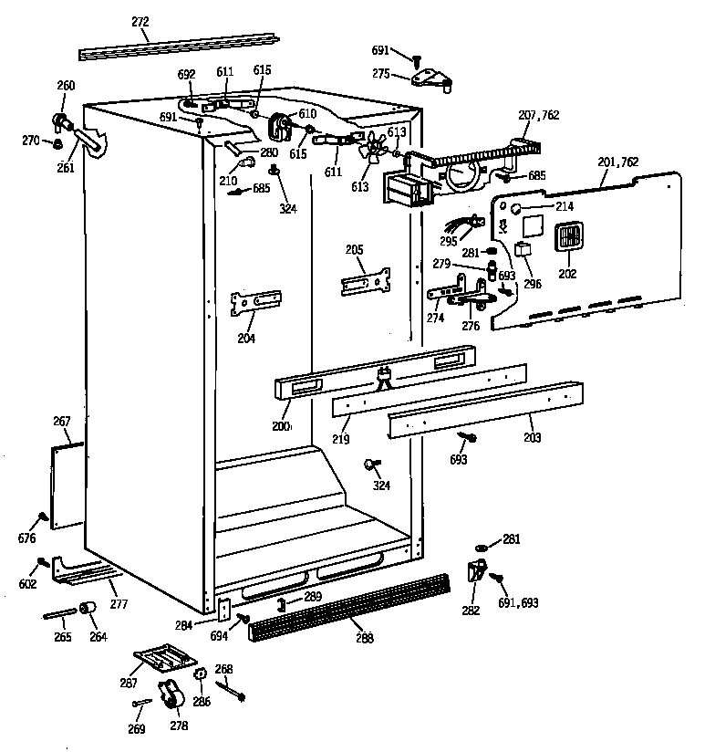 Cabinet parts