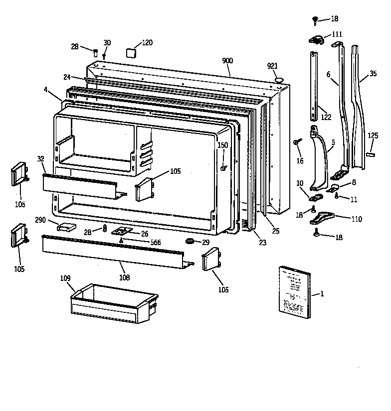 FREEZER DOOR