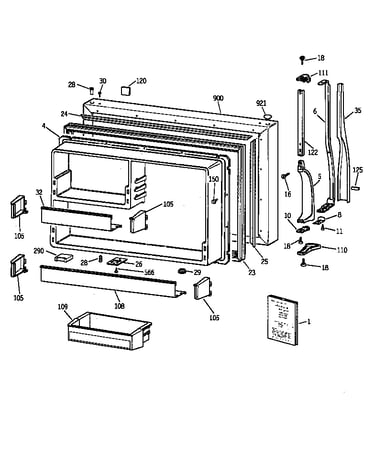 Freezer door