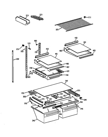 Shelf parts