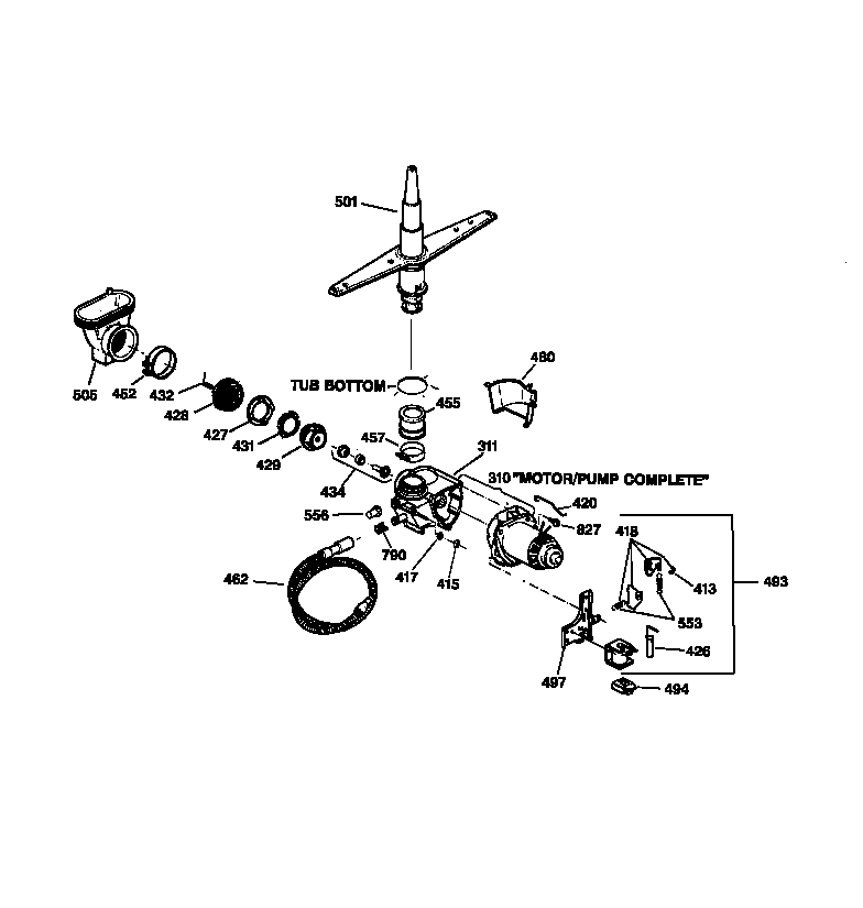Motor-pump mechanism