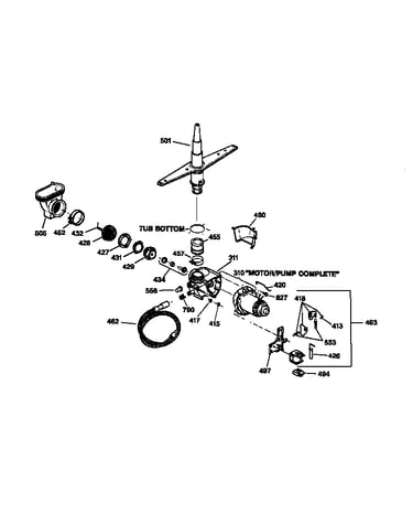 Motor-pump mechanism