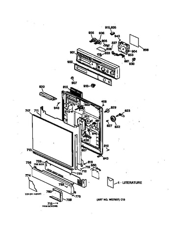 Escutcheon & door assembly