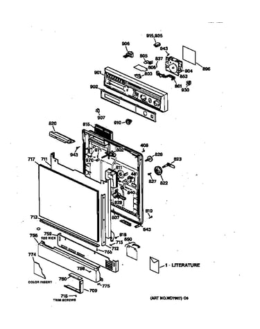 Escutcheon & door assembly