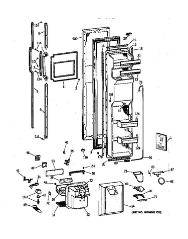 Freezer door