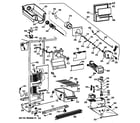 GE MSX22GRZBWW freezer section diagram