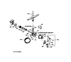 GE PSD100X-73WH motor-pump mechanism diagram