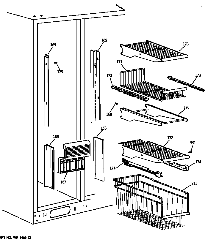 Freezer shelves