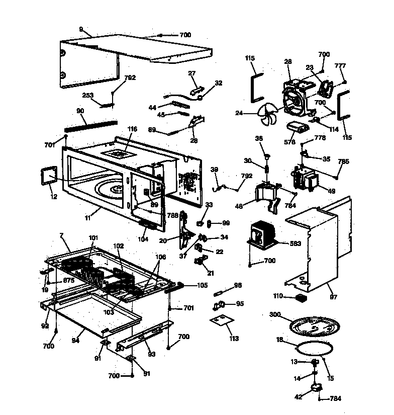 MICROWAVE MODULE BODY