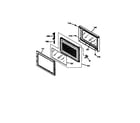 GE JTP95BW2BB microwave oven door diagram