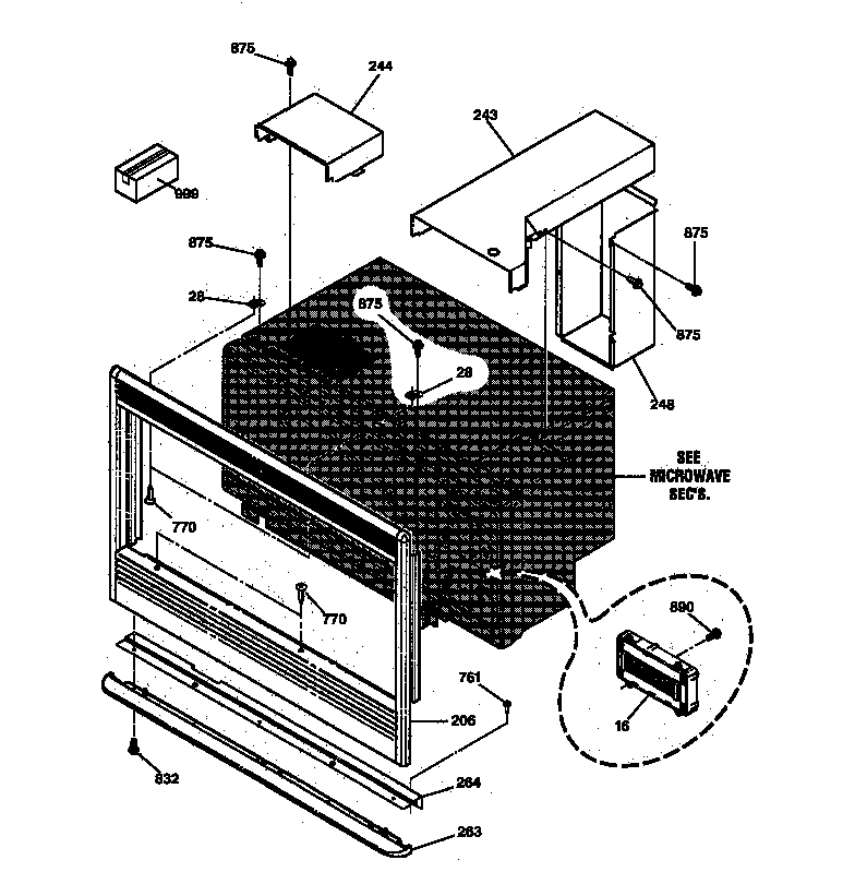 Microwave inclosure