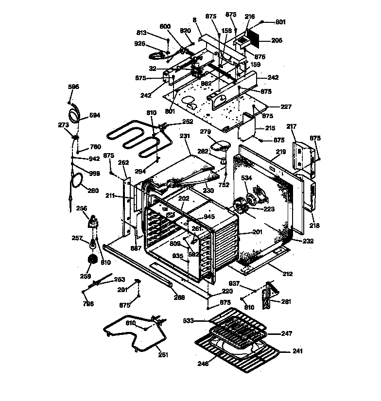 BODY WITH MICROWAVE SUPPORT