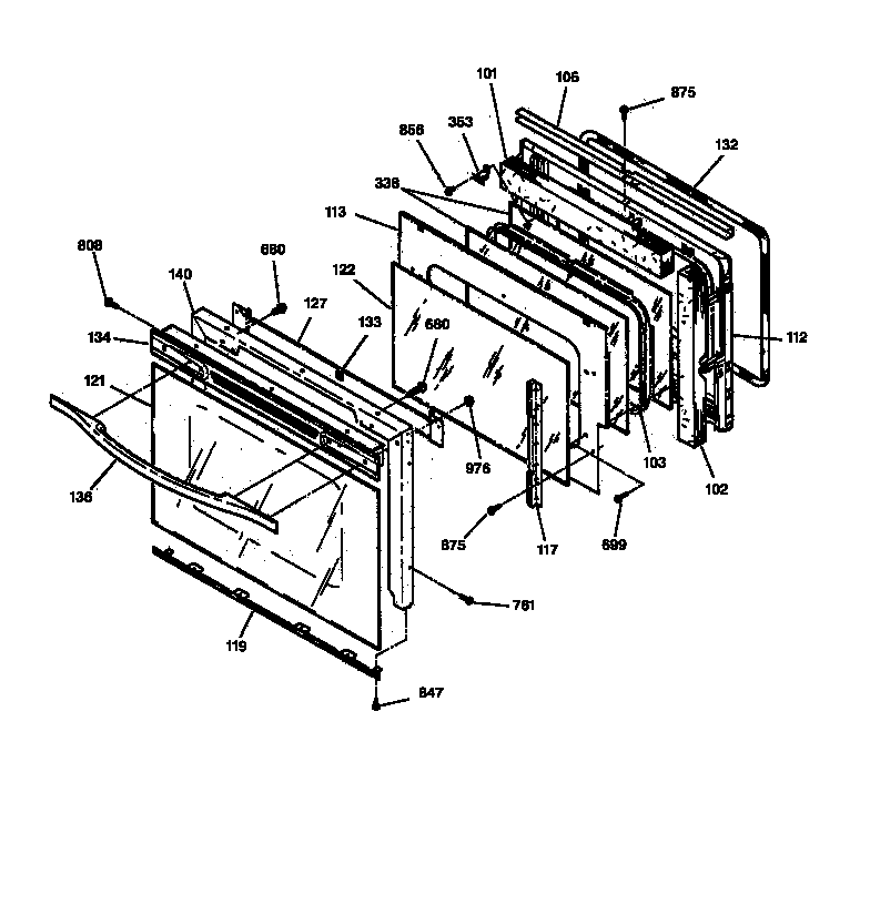 Oven door