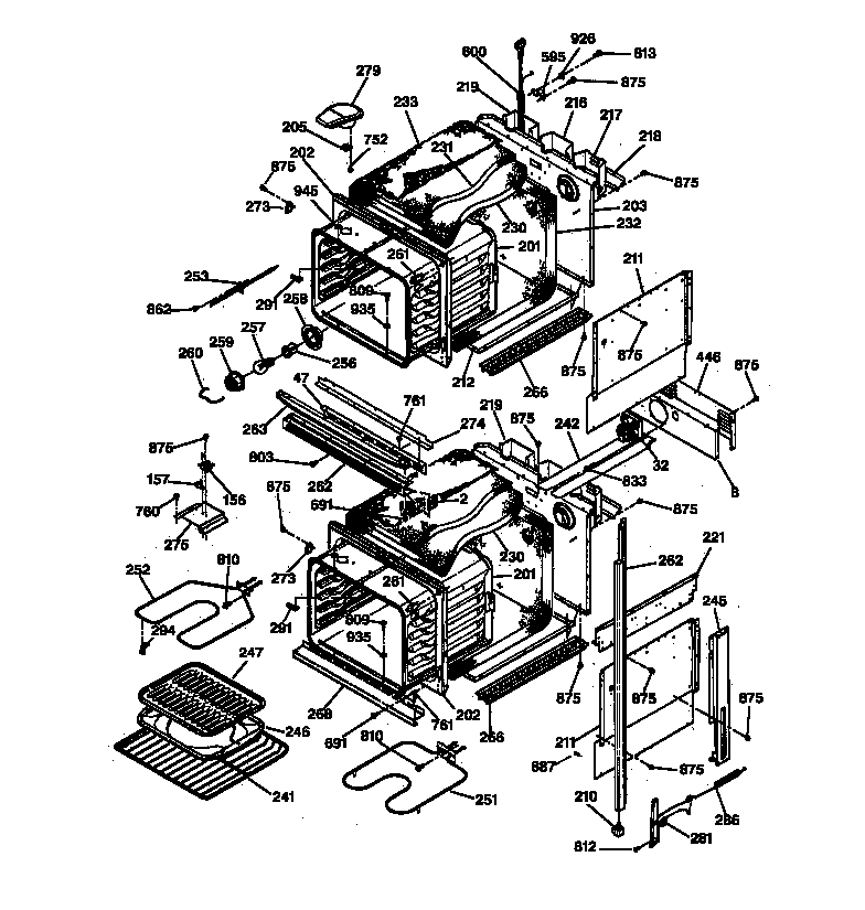 Oven body