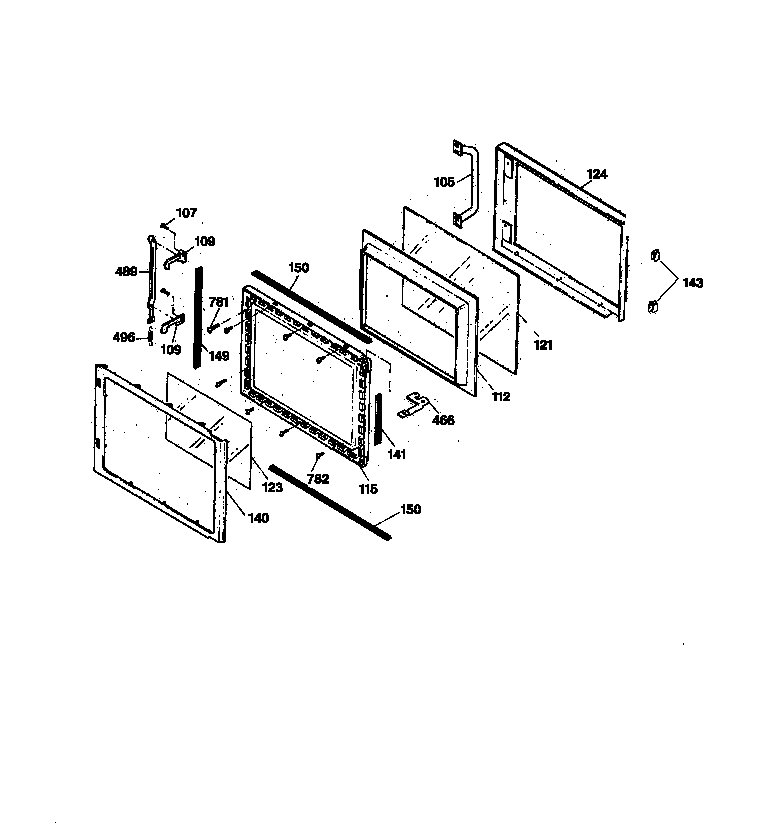 Microwave door