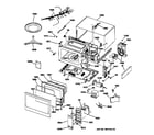 GE JE1550WY01 microwave parts diagram