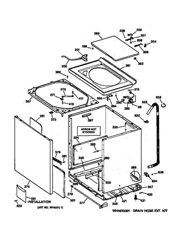 Cabinet, cover & front panel