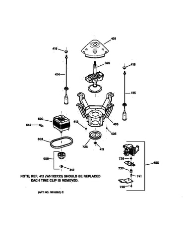 Suspension, pump & drive components