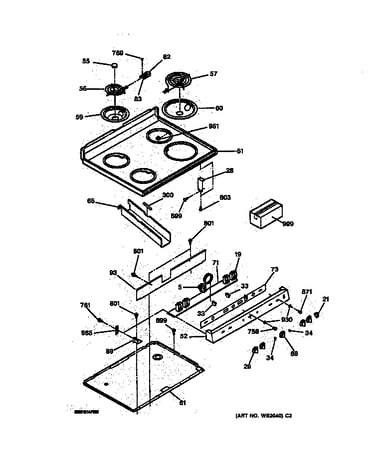 Control panel & cooktop