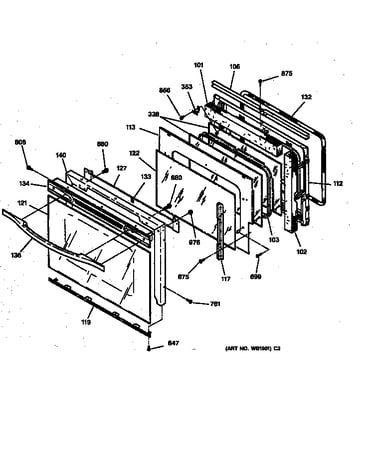 Oven door