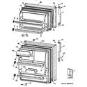 GE TBT18NAYERAD doors diagram