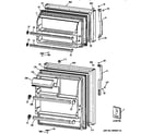 GE TBT16SAZCRWH doors diagram