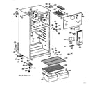 GE TBT16SAZCRAD cabinet diagram