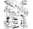 GE TFX22PPZBWW freezer section diagram