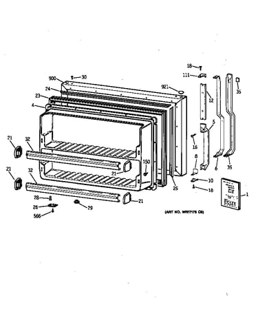 Freezer door