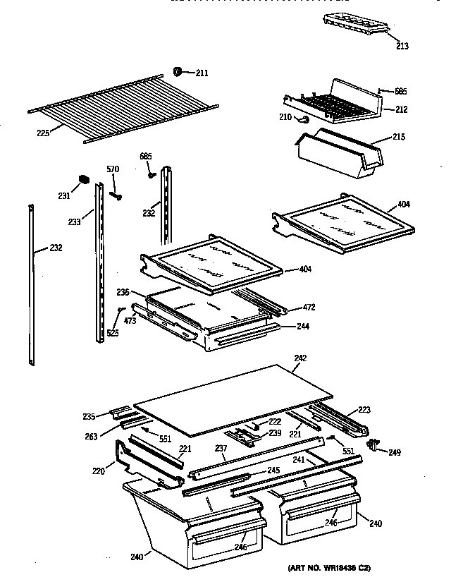 Shelf parts