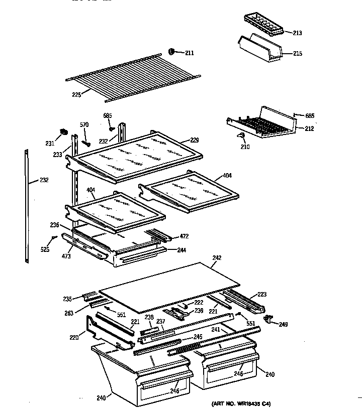 Shelf parts