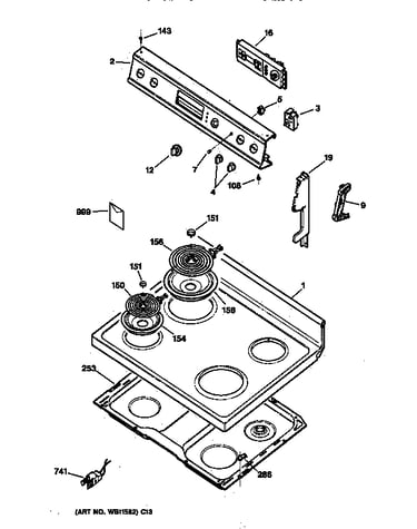 Control panel & cooktop
