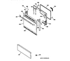 GE JBP19BY2 door & drawer parts diagram