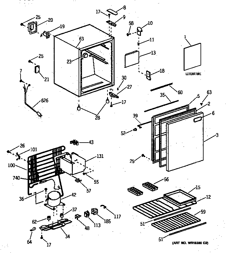 Refrigerator compact assembly