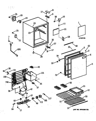 Refrigerator compact assembly