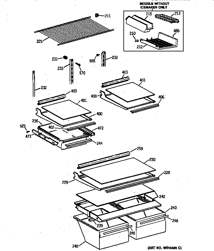 Shelf parts