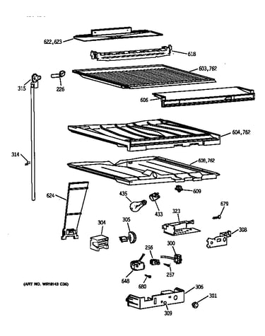 Compartment separator parts