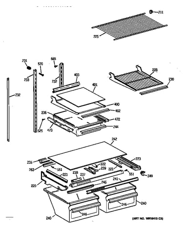 Shelf parts