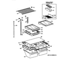 GE TBX19ZIZCRAA shelf parts diagram