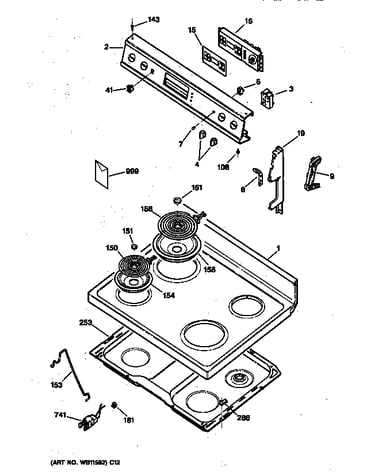 Control panel & cooktop